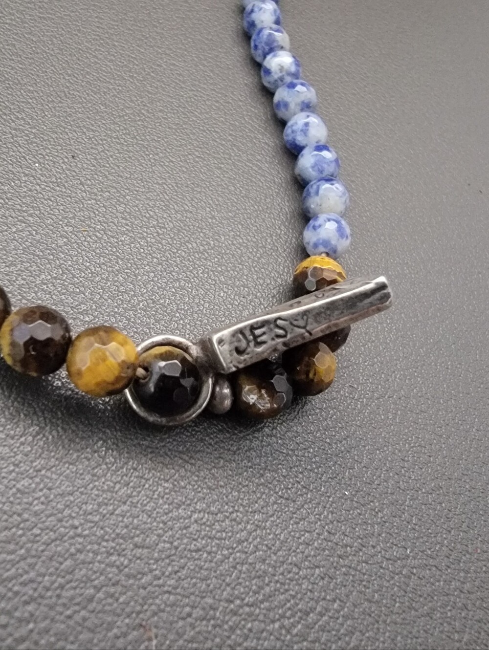 Jes Maharry Sterling Silver Spiritual Icon Pendant Rainbow Gemstone Necklace - Picture 4 of 6